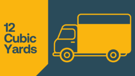 Three quarter van load, 12 yard rubbish removal up to 550kg.