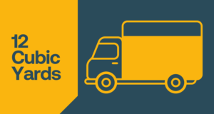 Three quarter van load, 12 yard rubbish removal up to 550kg.