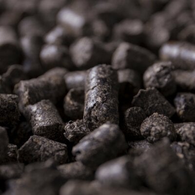 A close up of SRF pellets